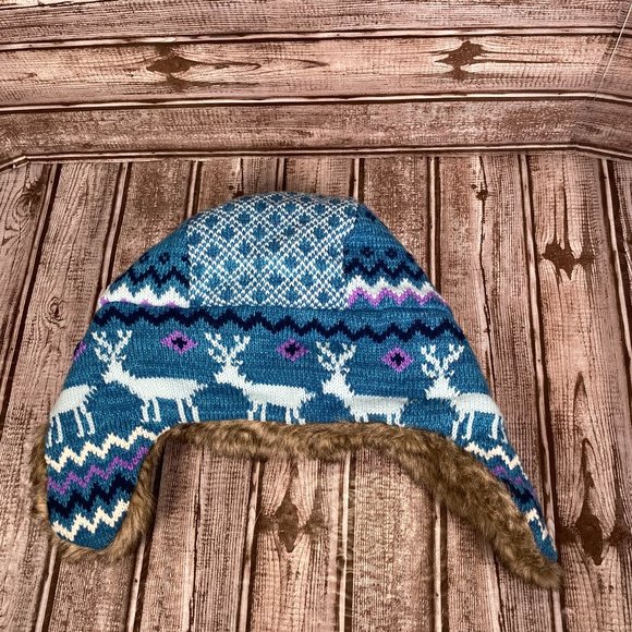 THE ORIGINAL ARIZONA JEAN COMPANY Women's OSFA Winter Trapper Bomber Hat Fur EUC - Picture 6 of 6